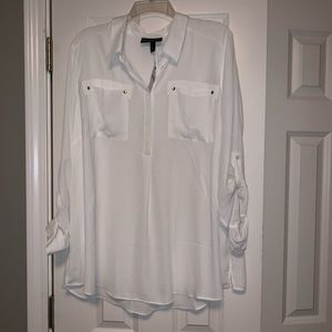 Lane Bryant White blouse